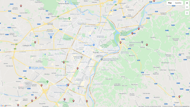 Zonas camper en Turín y alrededores