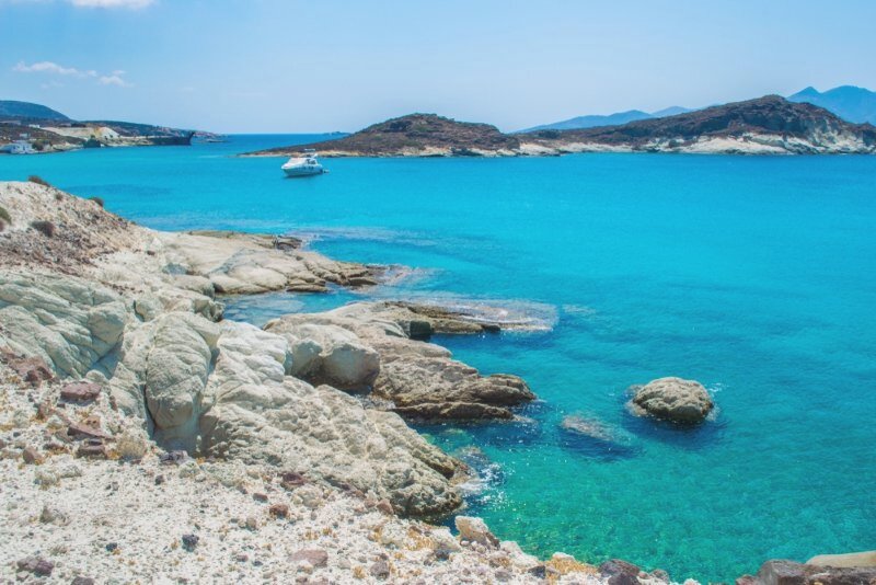 paraíso playa isla griega en las cícladas