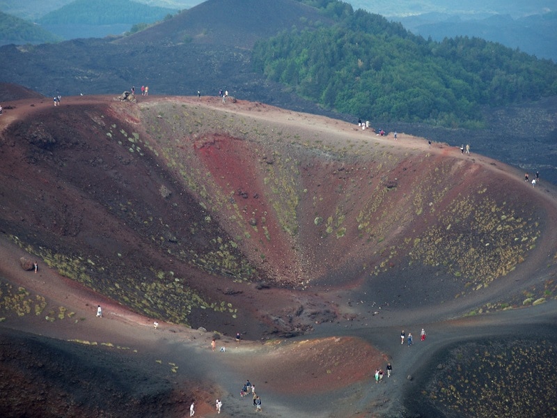 Visitando el Etna, la cima