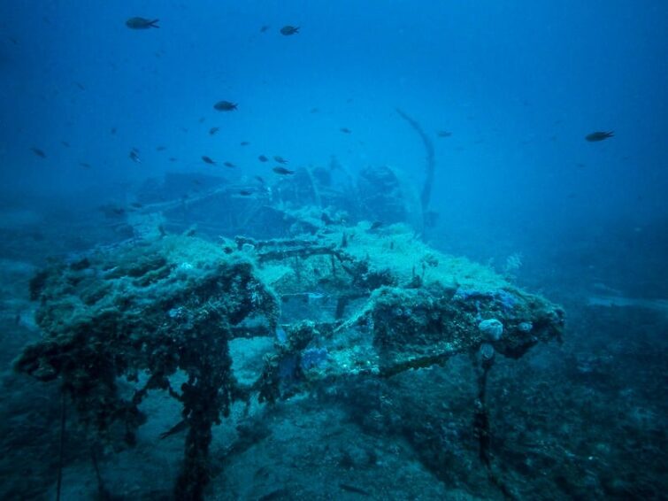 Los restos del bombardero Bristol Blenheim