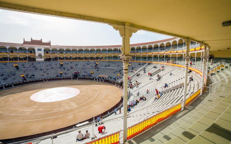 Interior de la plaza de toros de Las Ventas