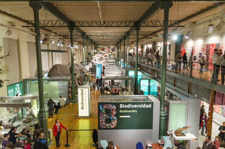 Interior del Museo de Ciencias Naturales de Madrid